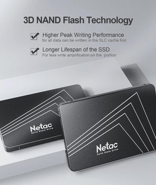 Netac 2.5" SATA III SSD - Snelle Interne Harde Schijf voor Laptop & PC (128GB-2TB)