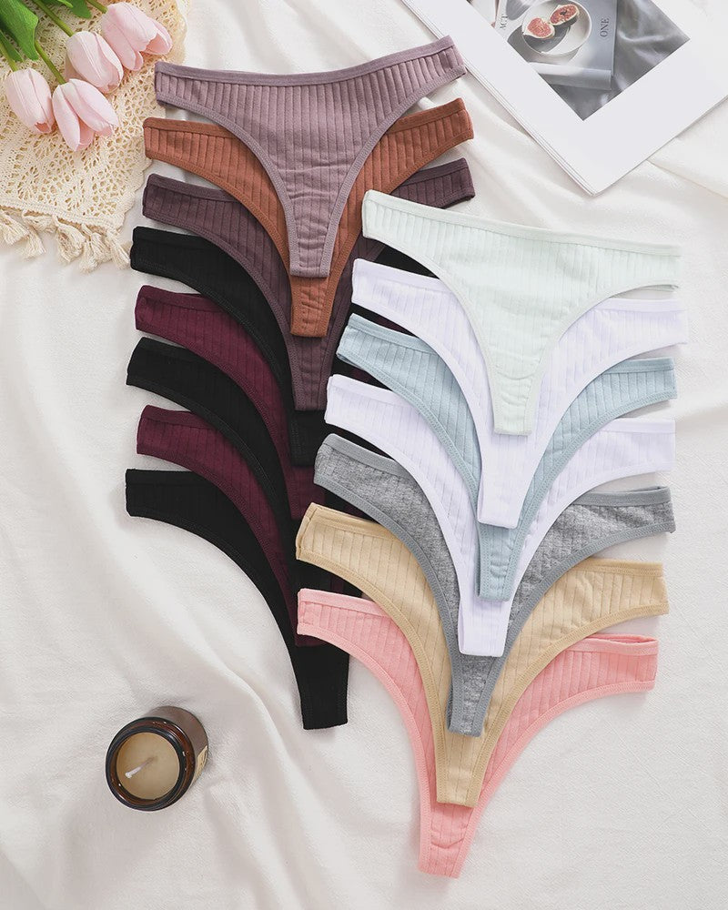 15-Delige Set Dames String Broekjes - Katoen, Sexy & Comfortabel Ondergoed