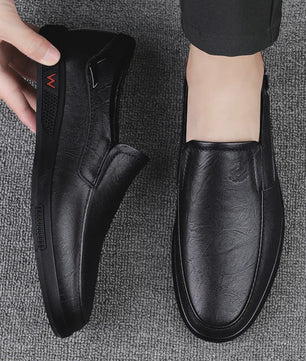 Handgemaakte Leren Herenschoenen - Zakelijk Casual - Rubberen Zool