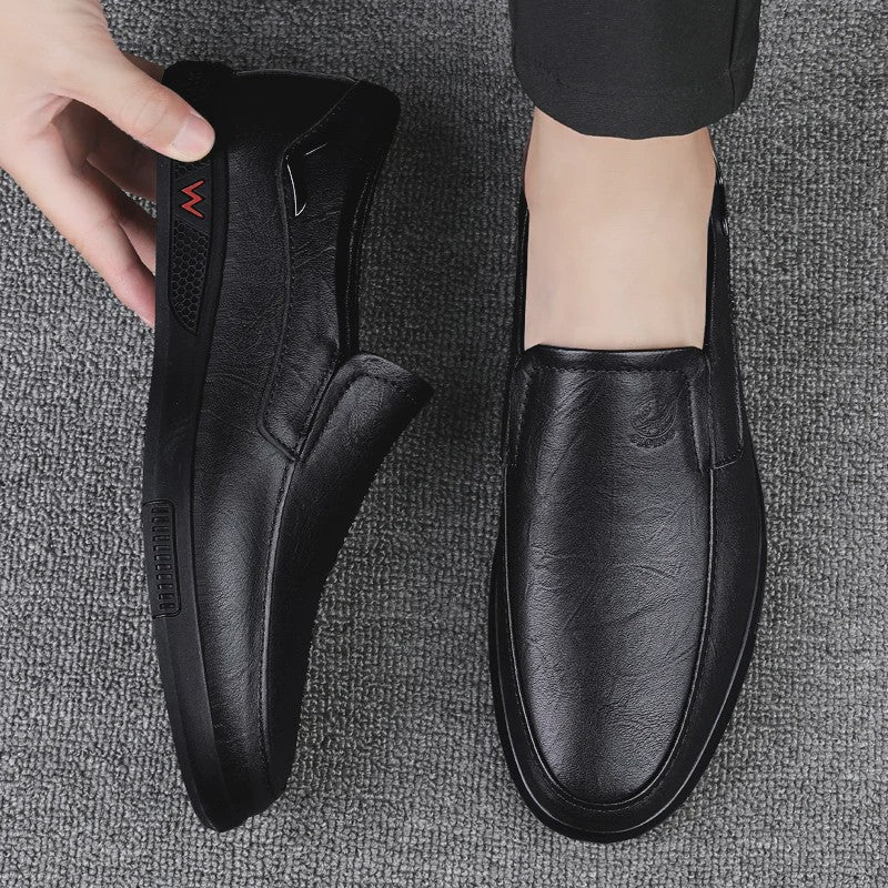 Handgemaakte Leren Herenschoenen - Zakelijk Casual - Rubberen Zool