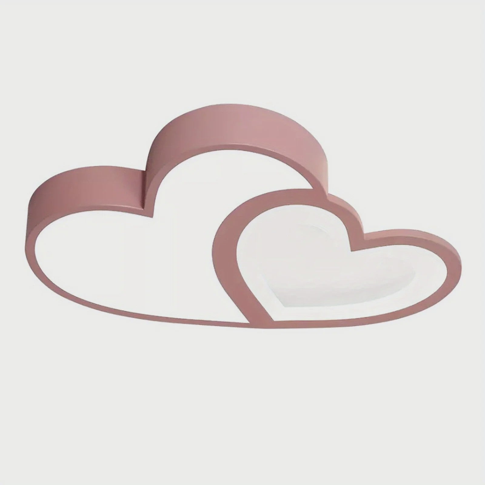 Roze Hart Plafondlamp LED - Dimbare Kinderkamerlamp met Afstandsbediening