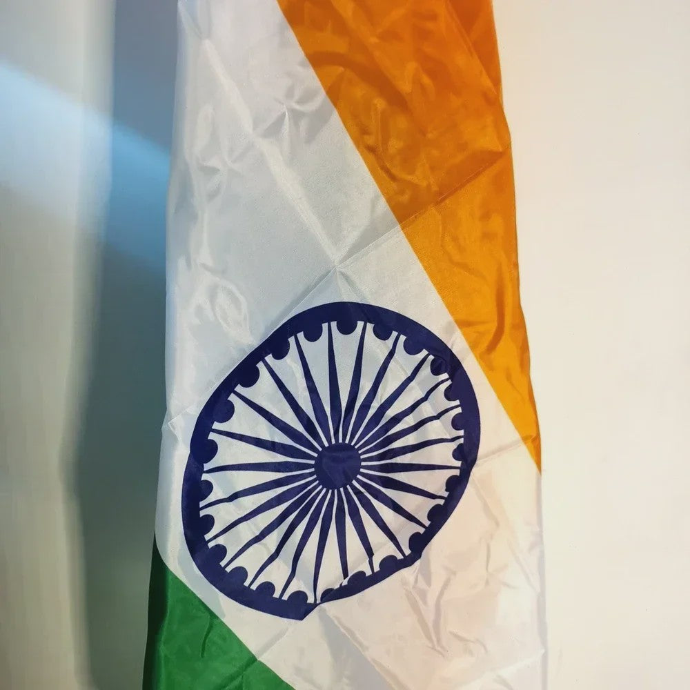 Indiase Vlag Tiranga - Polyester 3x5ft & 2x3ft met Messing Oogjes