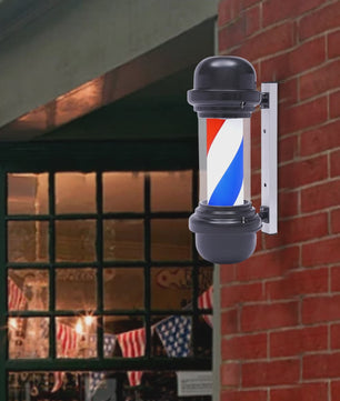 Klassieke Roterende LED Barber Pole - 50cm - Rood, Wit, Blauw - Kapperszaak Verlichting