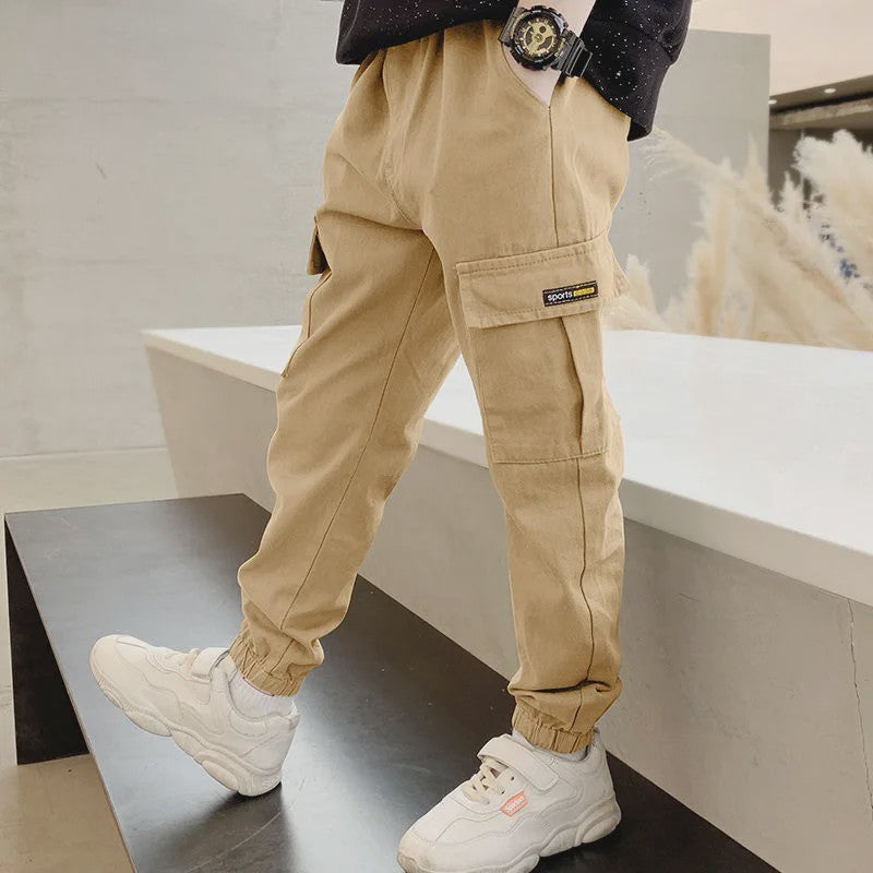 Stoere Cargo Broek voor Jongens (3-14 Jaar) - Slim Fit, Casual & Sportief
