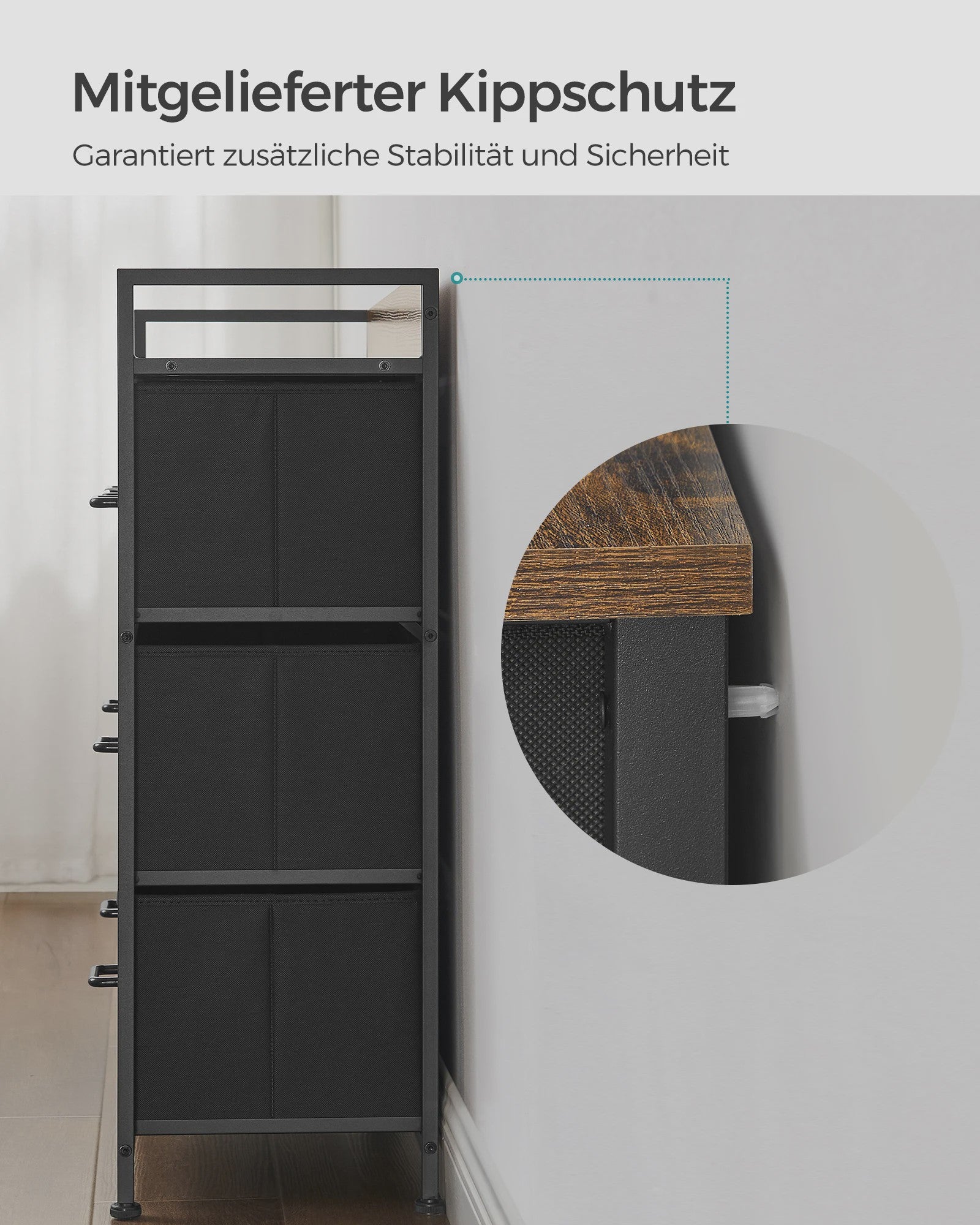 Industrieel Dressoir met 7 Lades en Metalen Frame - Rustiek Houtdesign