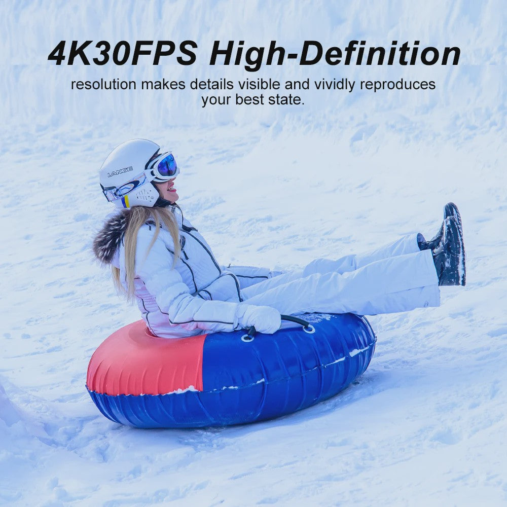 Ourlife 4K Action Camera Ultra HD 16MP met WiFi, 30M Waterdicht & 170° Groothoek
