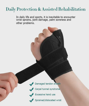 Flexibele Pols- en Duimbrace met Spalk - Ademend, voor Artritis, Tendinitis, Linker- of Rechterhand