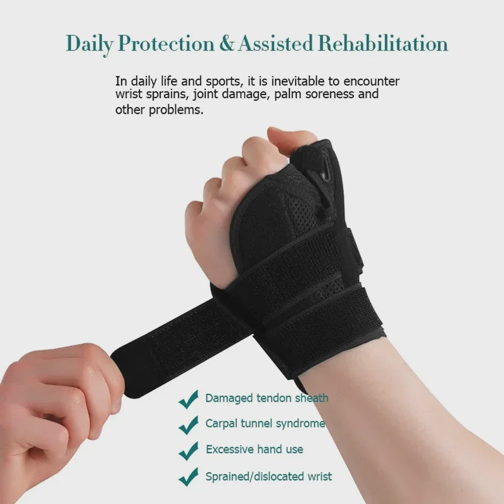 Flexibele Pols- en Duimbrace met Spalk - Ademend, voor Artritis, Tendinitis, Linker- of Rechterhand