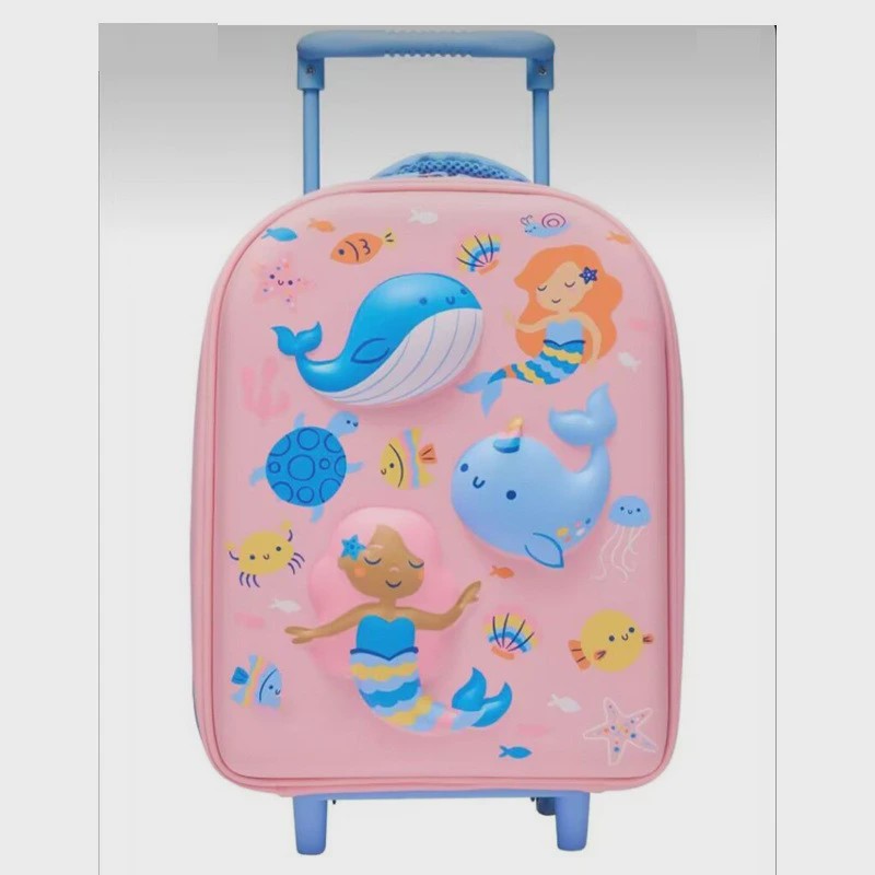 Kinder Koffer met 3D Dinosaurus en Trolleyfunctie - Schooltas & Reisbagage