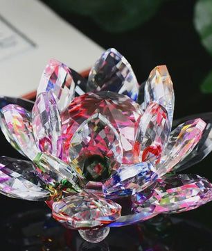 Kristallen Lotusbloem Decoratie - Feng Shui Sieraad & Uniek Cadeau