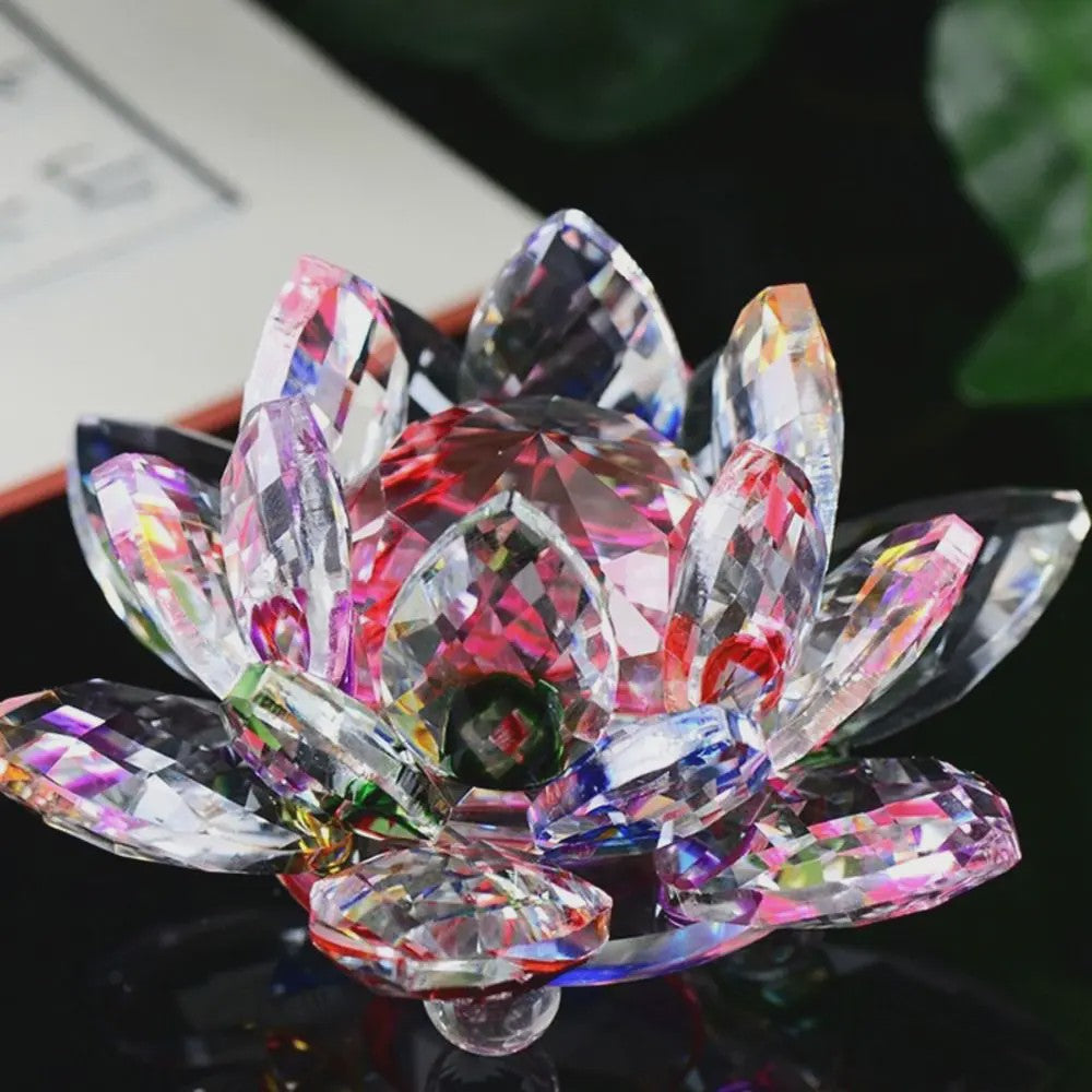 Kristallen Lotusbloem Decoratie - Feng Shui Sieraad & Uniek Cadeau
