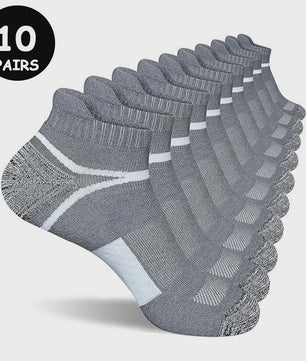 10 Paar Heren Sportsokken - Ademende Hardloopsokken voor Fitness & Outdoor