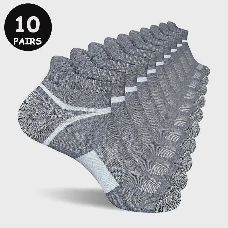 10 Paar Heren Sportsokken - Ademende Hardloopsokken voor Fitness & Outdoor