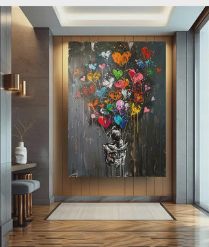 Moderne Urban Graffiti Canvas Art: Pop Art Poster voor Kantoor & Woonkamer