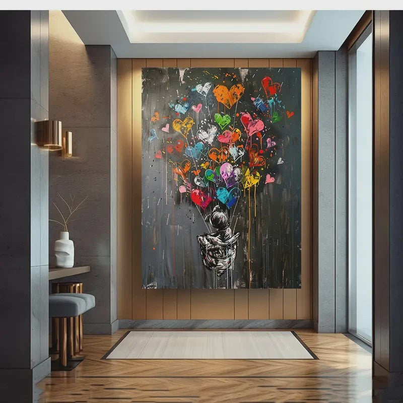Moderne Urban Graffiti Canvas Art: Pop Art Poster voor Kantoor & Woonkamer