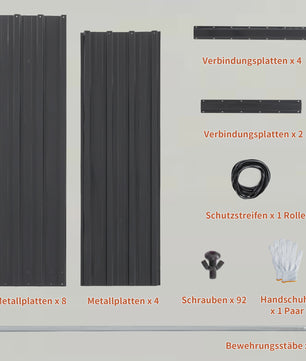 Verhoogd Metalen Tuinbed 190x90x64cm - Zwaar Uitvoering, Roestvrij & Waterdicht