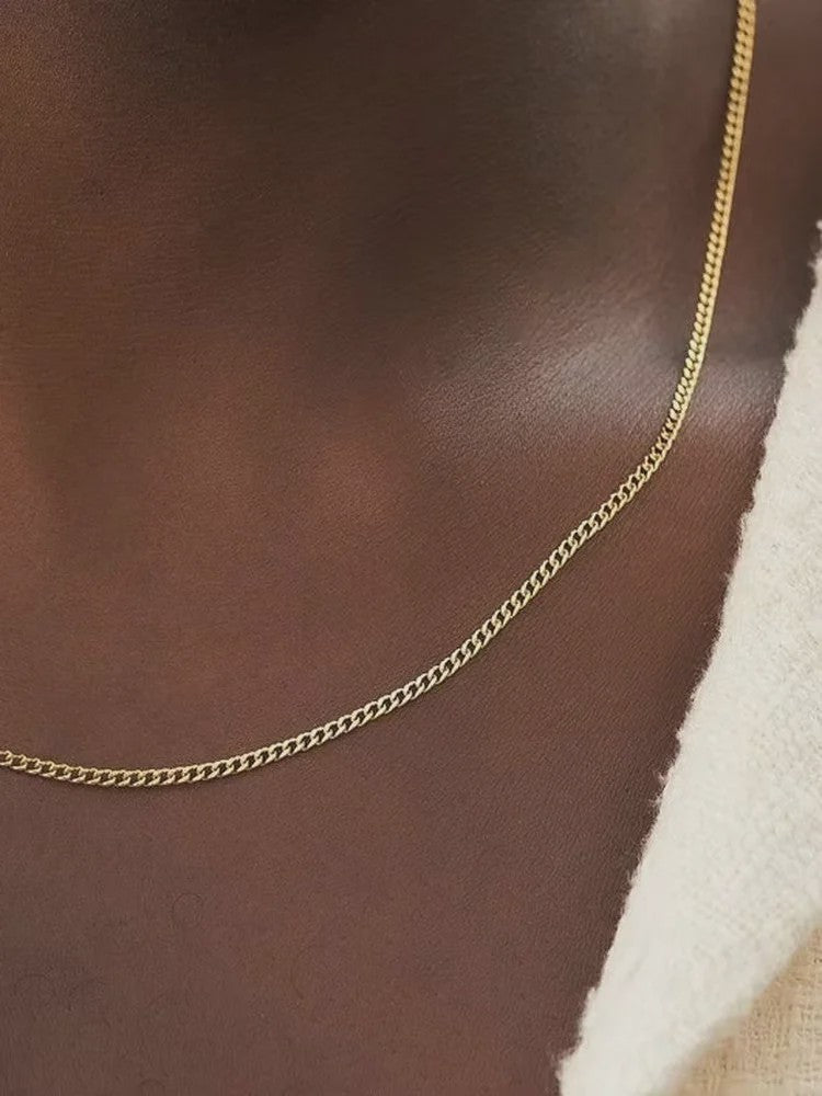 Heren Cuban Ketting 3mm - Stijlvol Roestvrij Staal & Titanium Staal Mode Accessoire
