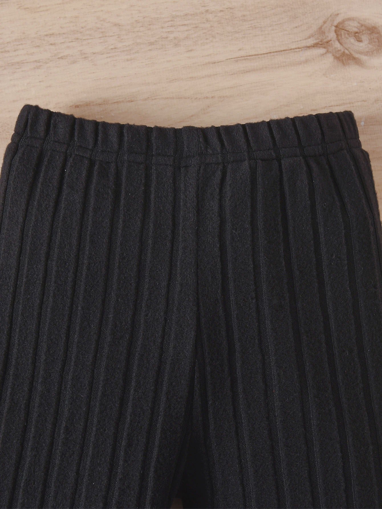 Schattig Kinder Meisjes Set: Lange Mouw Top met Strik en Broek