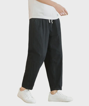 Linnen Katoen Heren Broek - Casual, Ademend & Comfortabel met Trekkoord