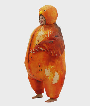 Opblaasbaar Kalkoen Kostuum Volwassenen - Grappig Mascot voor Feestjes & Carnavals