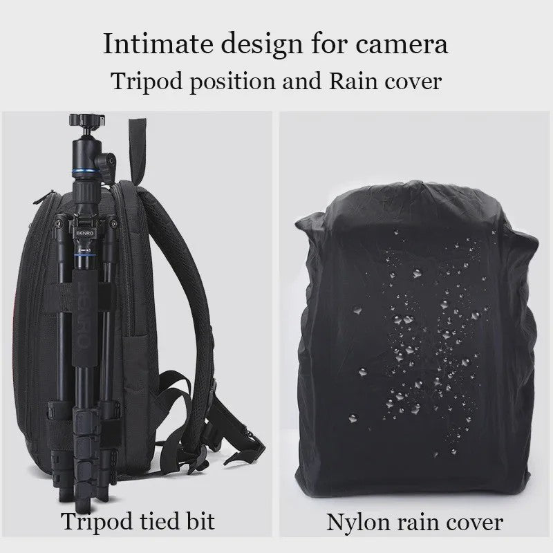 Waterdichte Fototas Rugzak voor Camera's - DSLR, Nikon, Canon - Outdoor Fotografie