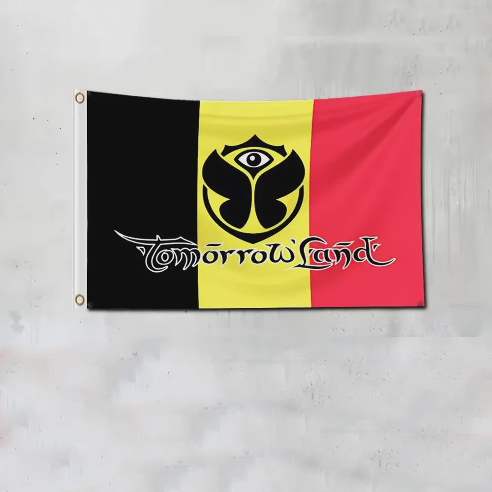 Tomorrowland Vlag 90x150cm - Duitsland, Mexico, België, Spanje - 100D Polyester