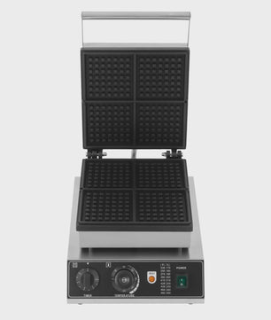 Professionele Wafelijzer 1750W - 4 Wafels Tegelijk - Instelbare Temperatuur 50-300°C