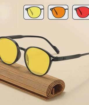 SEAMERGO Retro Unisex Nachtzicht Bril - UV Bescherming, Anti Blauw Licht & Straling