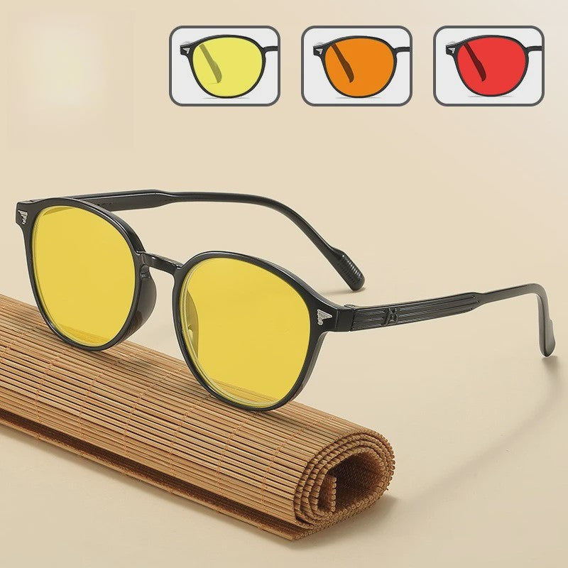 SEAMERGO Retro Unisex Nachtzicht Bril - UV Bescherming, Anti Blauw Licht & Straling