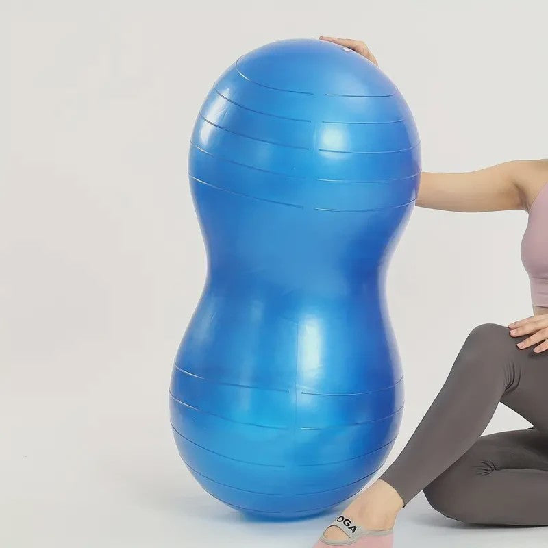 Anti-Burst Pinda Yogabal 90x45cm - Complete Fitness Set met Pomp
