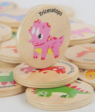 Montessori Dinosaurus Memory Spel - Cognitief Puzzel Spel voor Kinderen