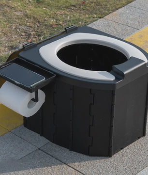 Draagbaar Opvouwbaar Toilet - Inklapbaar Noodtoilet voor Auto, Camping & Reizen