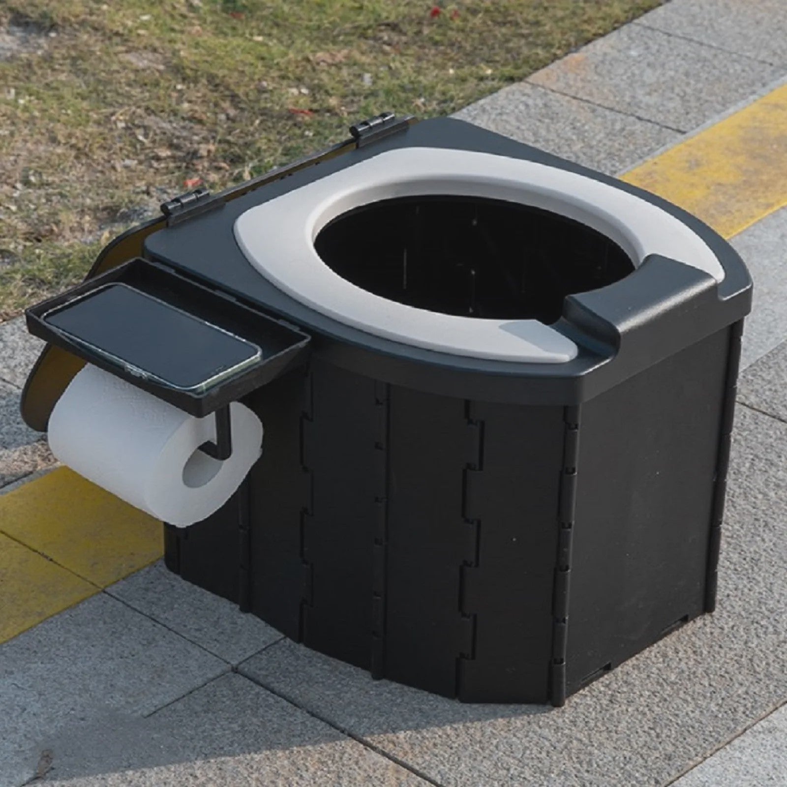 Draagbaar Opvouwbaar Toilet - Inklapbaar Noodtoilet voor Auto, Camping & Reizen
