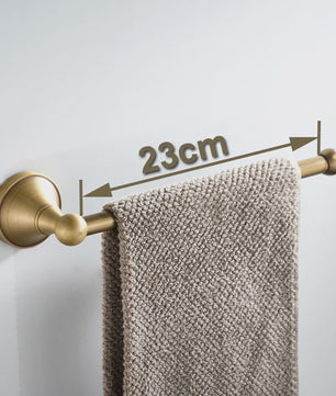 Luxe Massief Messing Badkamer Accessoires Set: Handdoekhouder, Toiletrolhouder, Ring & Haak