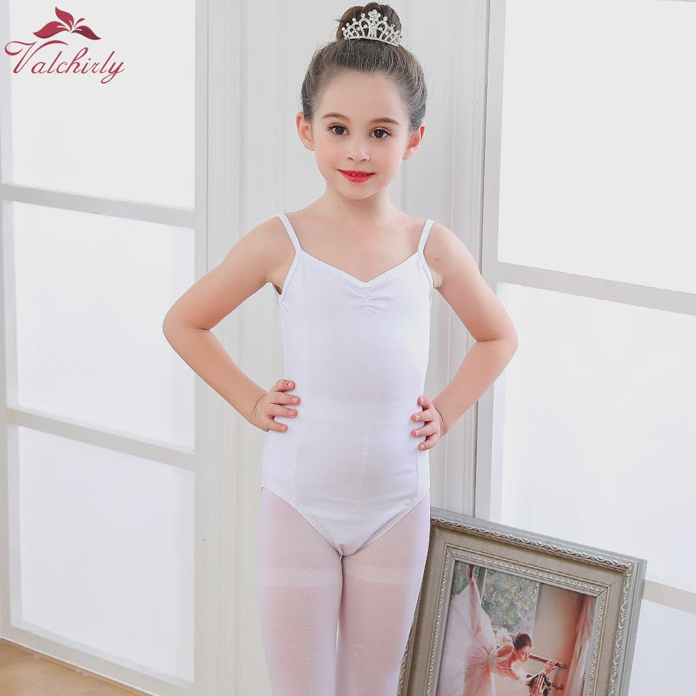 Meisjes Ballet Leotard met Bandjes - Katoen - Dans & Gymnastiek