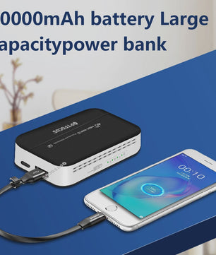OPTFOCUS 4G WiFi6 Pocket Router 10000mAh Powerbank | Draagbare MIFI Hotspot