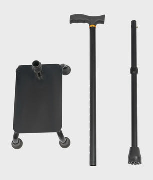 Verstelbare Wandelstok met Trapklimhulp & Hoge Stabiliteit - 150kg Draagvermogen