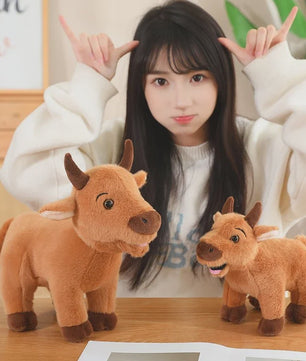 Schattige Koeien & Stieren Pluche Knuffels - 25-40cm - Educatief Speelgoed & Cadeau