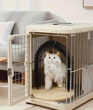 Zelfverzorgende Kattenborstel - Arched Groomer met Massager voor Vachtverzorging
