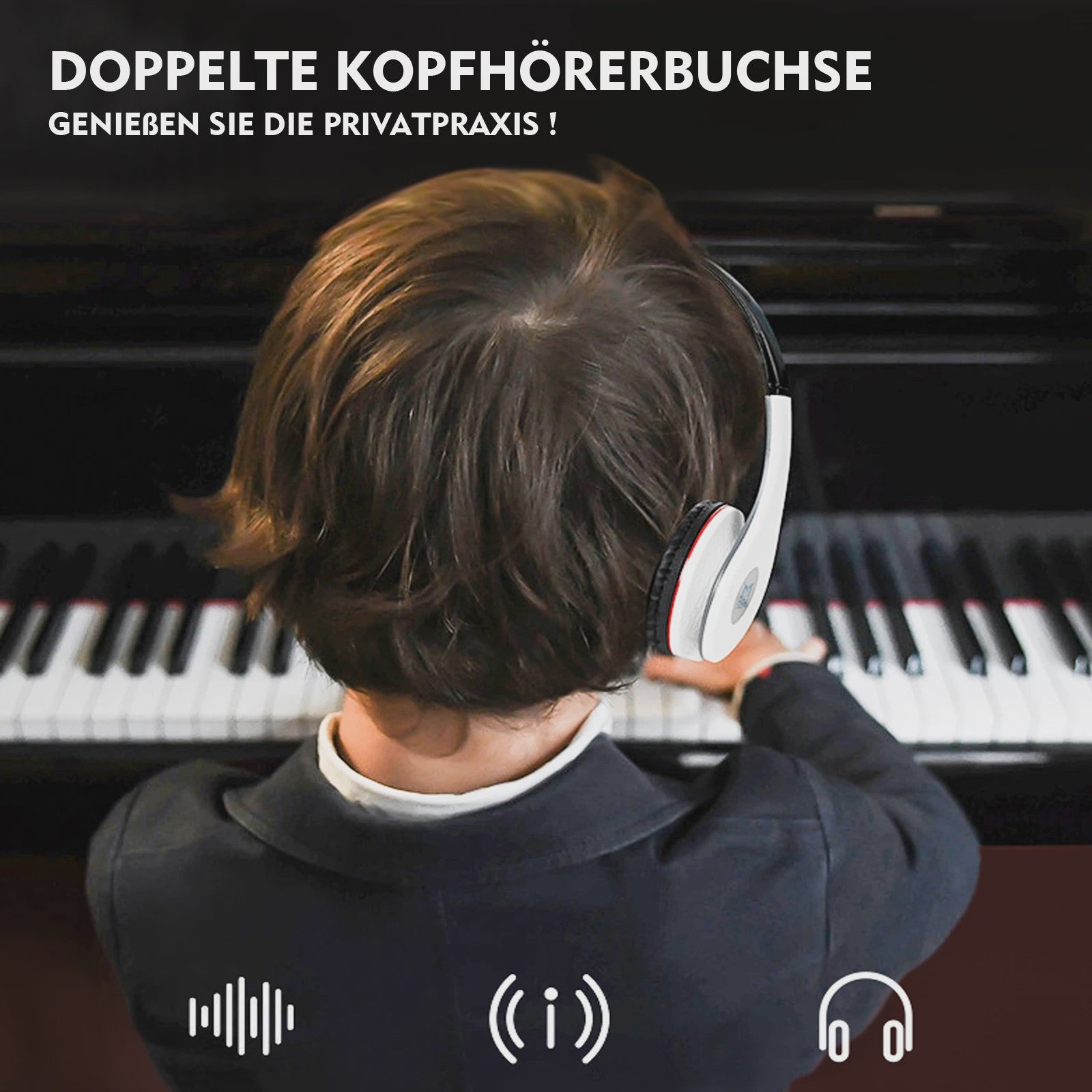 MUSTAR Digitale Piano 88 Toetsen met Hammer Mechaniek & 3 Pedalen - Zwart Houtoptiek