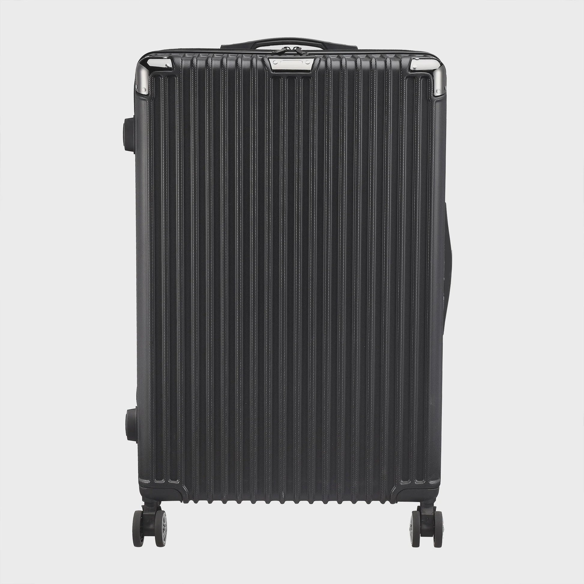 Set van 3 Zwarte Hardcase Koffers met TSA-slot en Dubbele Wielen (M/L/XL)
