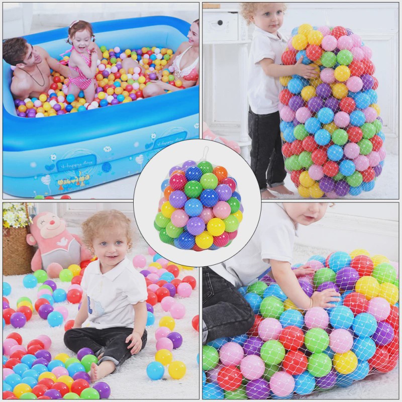 Vrolijke Ocean Ballen Speelgoed - Zachte Plastic Ballen voor Binnen en Buiten Plezier