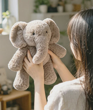 Pluche Olifant & Aap Knuffel - Zacht en Knuffelbaar Speelgoed voor Kinderen (35/52CM)