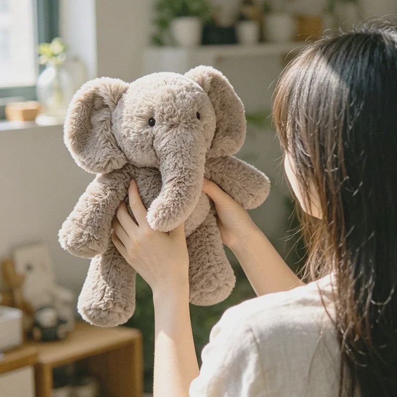Pluche Olifant & Aap Knuffel - Zacht en Knuffelbaar Speelgoed voor Kinderen (35/52CM)