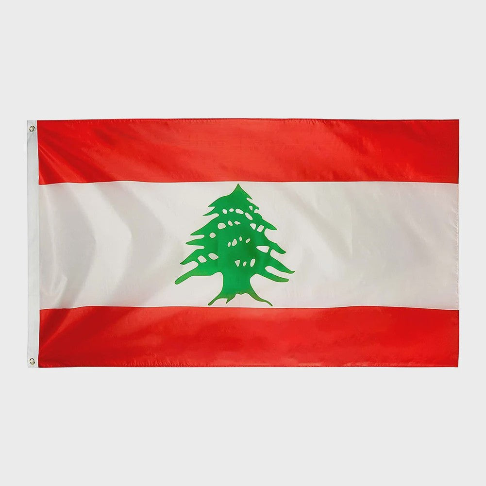 Libanese Vlag 90x150cm - Duurzaam Polyester voor Binnen en Buiten