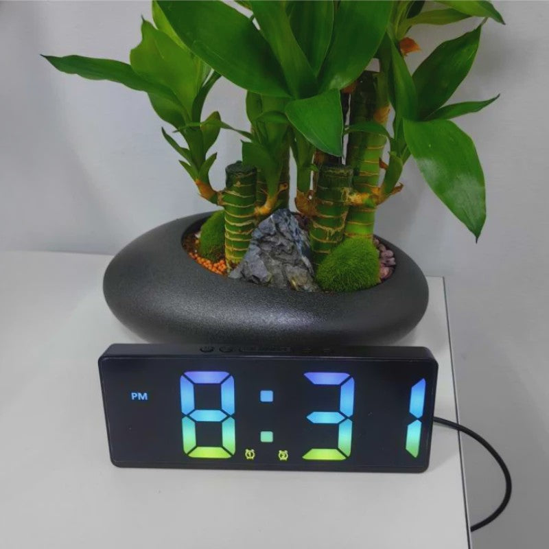 Digitale Wekker met Spraakbediening, Temperatuurweergave en Nachtmodus
