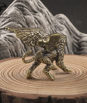 Bronzen Griffioen Beeldje - Miniatuur Woondecoratie & Uniek Cadeau
