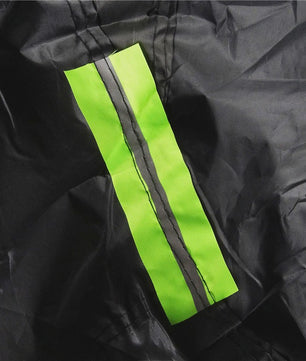 Universele Zwarte Autohoes - Volledige Buitenbescherming met Reflecterende Strips