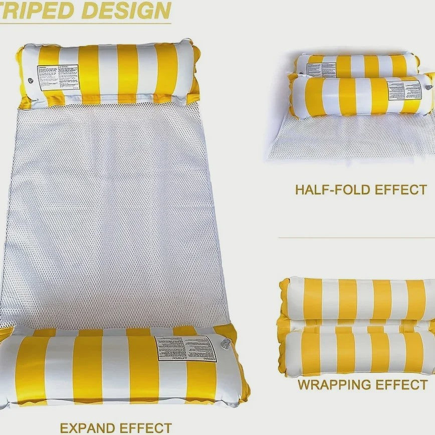 Opblaasbare Waterhangmat 4-in-1: Lounger, Zadel, Stoel & Drifter