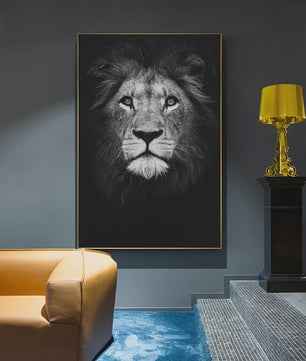 Moderne Canvas Schilderijen met Dieren: Leeuw, Olifant, Zebra & meer - Minimalistische Wanddecoratie